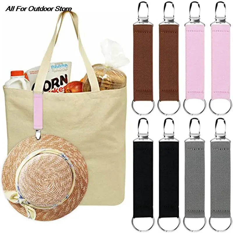 

1/2PCS Travel Hat Clips Elastic Strap Hat Keeper Clips for Baggage Scarf Outdoor Activities Trip Hat Supplies