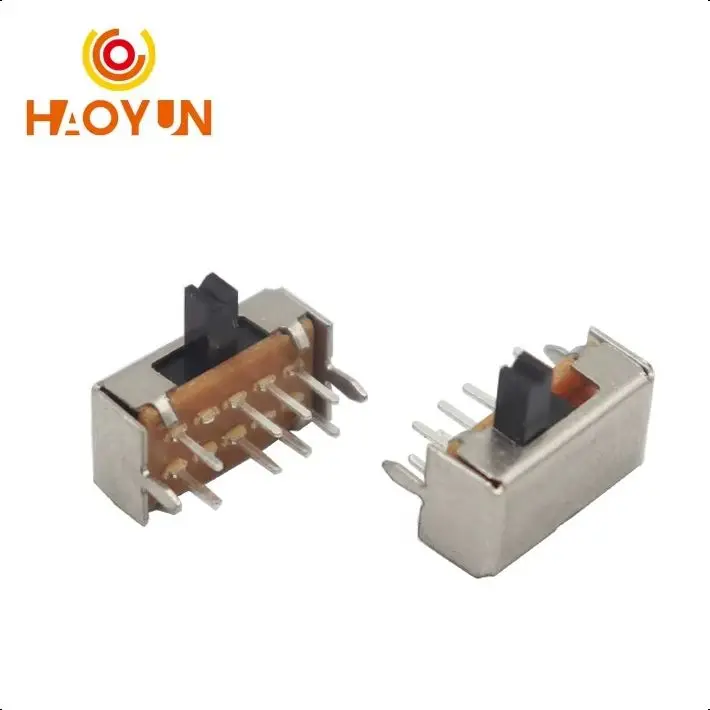 

【50-10 шт.】SK23D07 SK23D07VG4 8-контактная печатная плата, 3 положения, 2P3T DP3T, миниатюрный ползунковый переключатель, боковая ручка, высота 4 мм