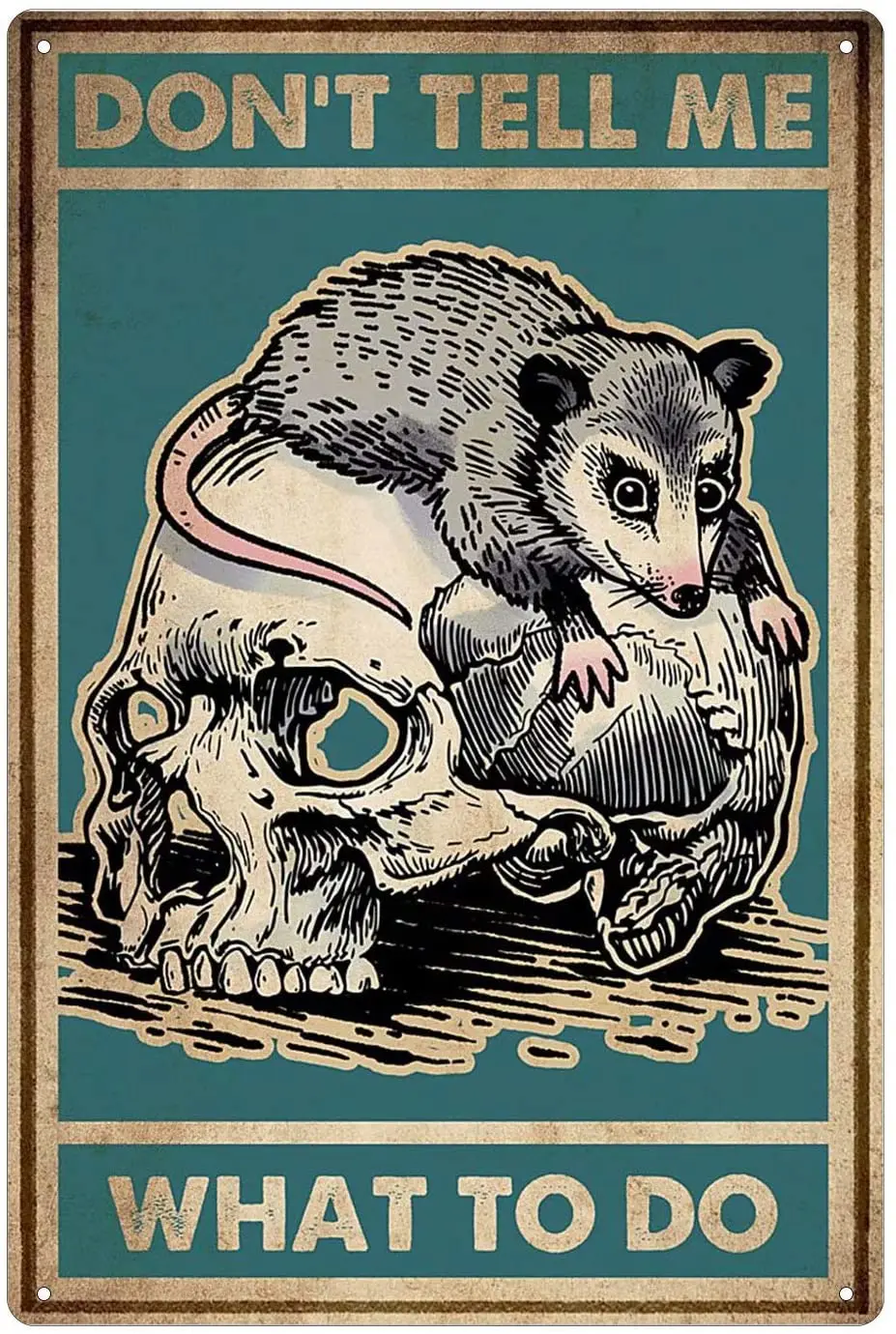 Металлический жестяной Плакат Bull Terrier не скажите мне что делать Настенный декор в