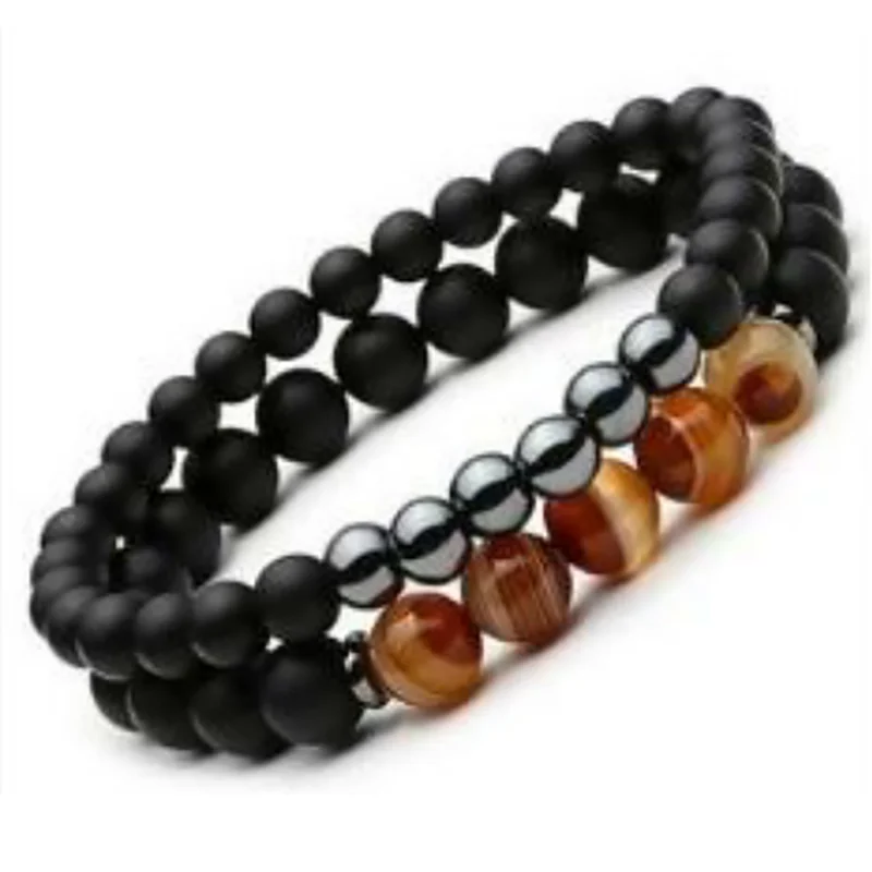 

Браслет ручной работы VIP JH из натурального камня, 3 шт./комплект, разноцветные камни