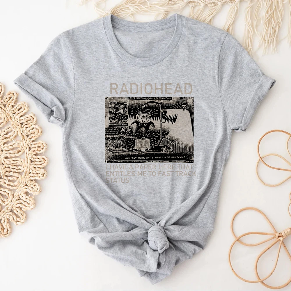 Radiohead футболка женские графические футболки женская графическая японская