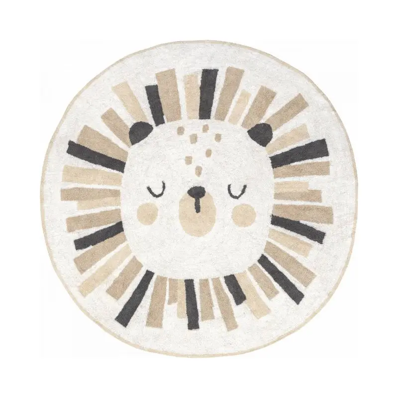 Круглый Пушистый Ковер для гостиной бежевый пушистый детский игровой коврик