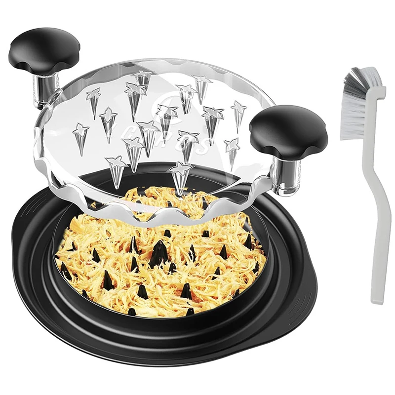 Мясорубка измельчитель куриной груди поворотный инструмент с крышкой щетка для