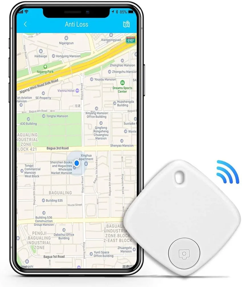 

Tuya Mini Anti Lost GPS Tracker Keychain Alarm Smart Wireless Bluetooth-compatible Location Record Tag 2-way Search Key Finder