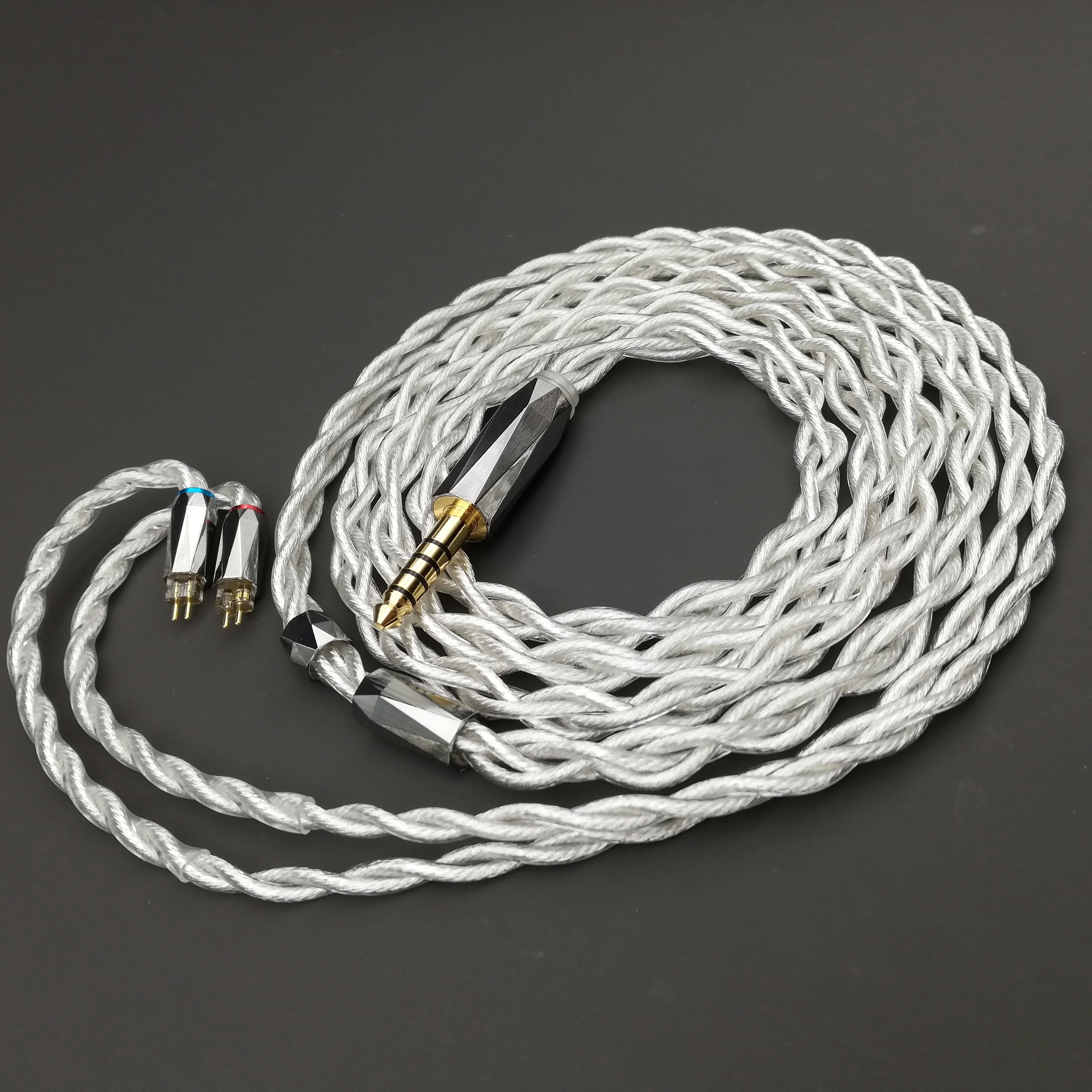 Hiclass 4-жильный литой 7N OCC посеребренный Графеновый кабель 2PIN 0 78 QDC MMCX Iem Spc - купить