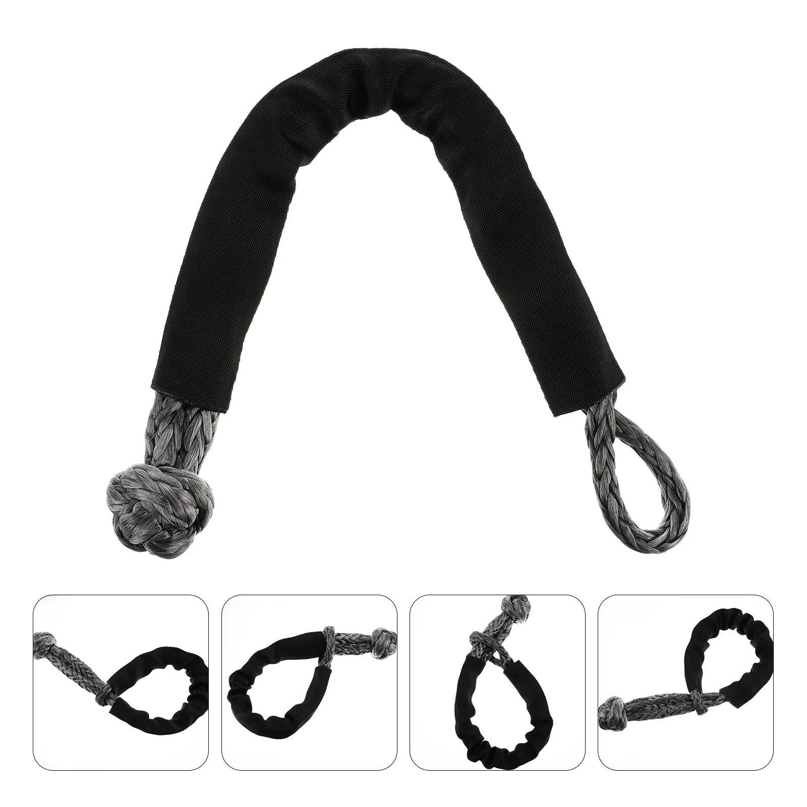 

Strap Towing Tow Shackle Winch Rope Car Truck Synthetic Jaw Recovery Flexible Accessories Duty Heavy Shacklesdowns Tie Strength