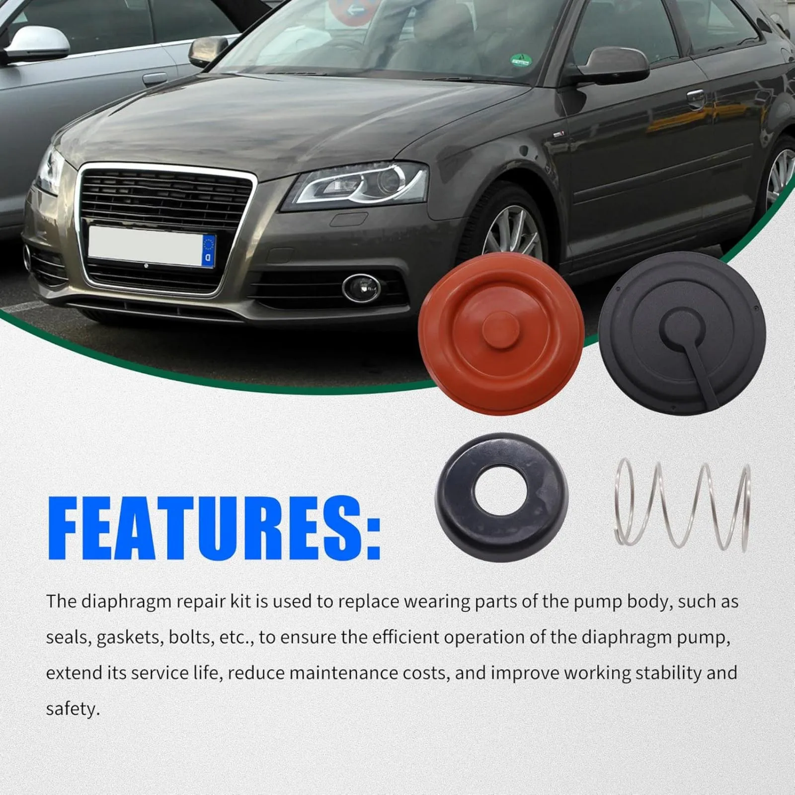 Фото Ремонтный комплект диафрагмы клапана PCV 917-064 07K103469F для Volkswagen Beetle, Jetta, Passat, а также для Audi A3, A4, A5, A6, Q3, Q5 №3