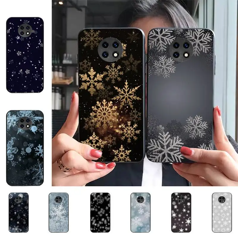 

Snowflake Snow Phone Case for Samsung S20 lite S21 S10 S9 plus for Redmi Note8 9pro for Huawei Y6 cover