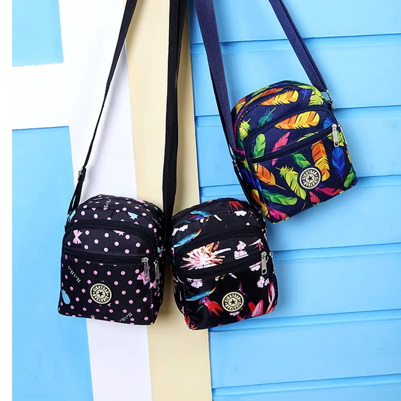 

Fashion Crossbody women's handbag printing mobile phone coin purse travel storage bag hanging neck small bag shoulder bag