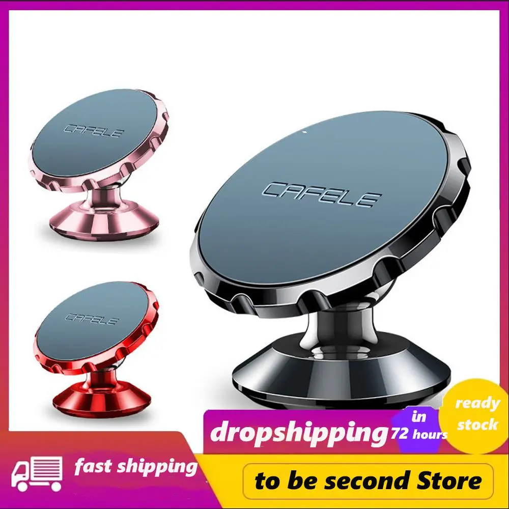 

Rose Gold Universal Magnetic Attraction Aluminum Alloy Mobilephone Bracket Suction Cup Stable Car Air Outlet Rotating Bracket