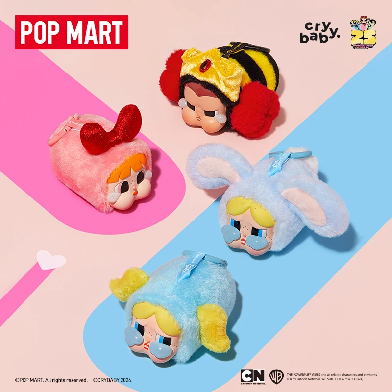 Фото POP MART CRYBABY x Powerpuff Girls Series слепая коробка Kawaii Mystery Box Guess Bag игрушки кукла милая аниме фигурка украшение для рабочего стола №1
