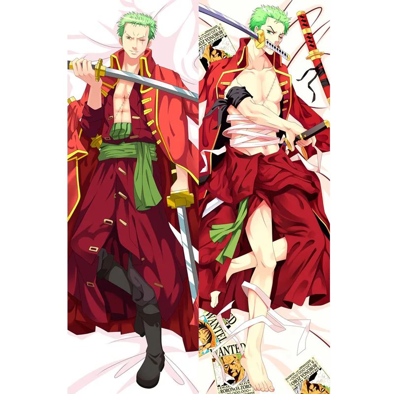 

50x180cm Japanese Anime ONE PIECE Roronoa Zoro Cosplay Hug Body Pillow Case Cushion Cover Otaku Gift