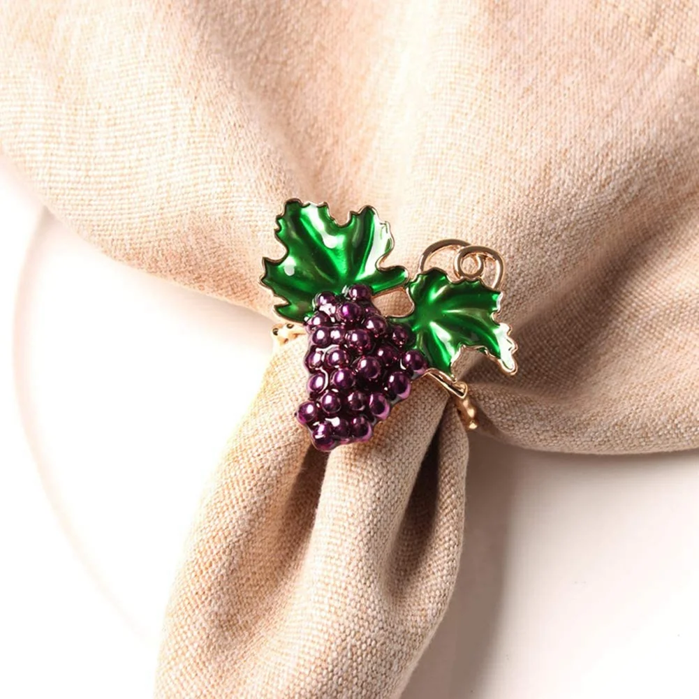 Кольца для салфеток пряжки с фруктами кольцо виноградом свадебное