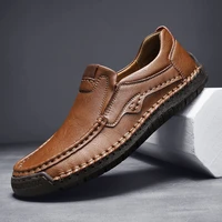 2022 mens casual leather shoes handmade mens style shoes comfortable slip on mens moccasins mens loafers size 47 48 sneakers