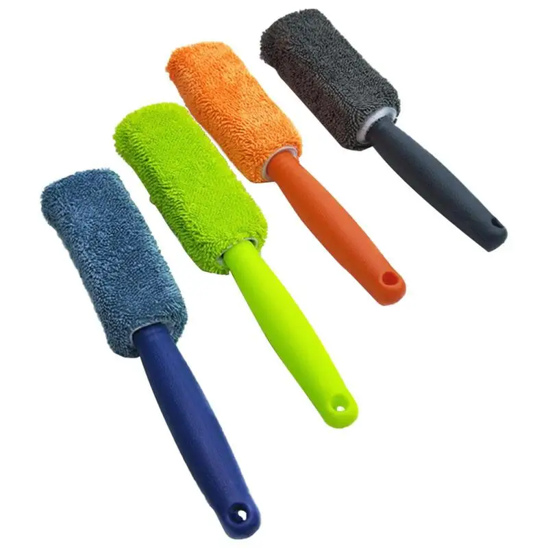 

Car Wheel Cleaner Brush Tire Brushing Tool Rim Scrubber Cleaning Auto Detailing Wash Soft Brushes Water Absorption Automobile