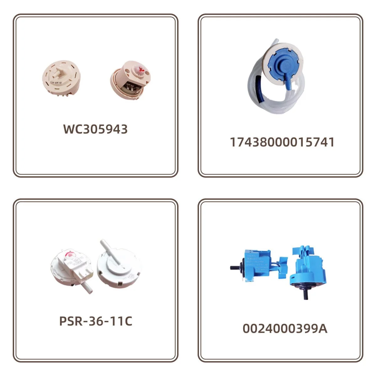 

17438000015741 PSR-28/30/35/36/37-C/1C/11C/1C 0024000399A DC96-01703G 0024000399AC AWOE9558 DSC-6C/6B W10511438 WC305943