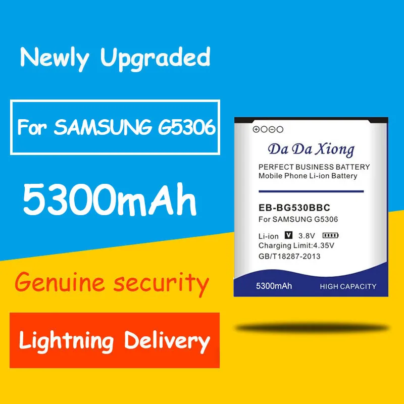 

5300mAh EB-BG530CBE EB-BG531BBE Battery For Samsung Galaxy Grand Prime J3 2016 J320F SM-J320FN G5308W G530 G530H G531 J5 2015