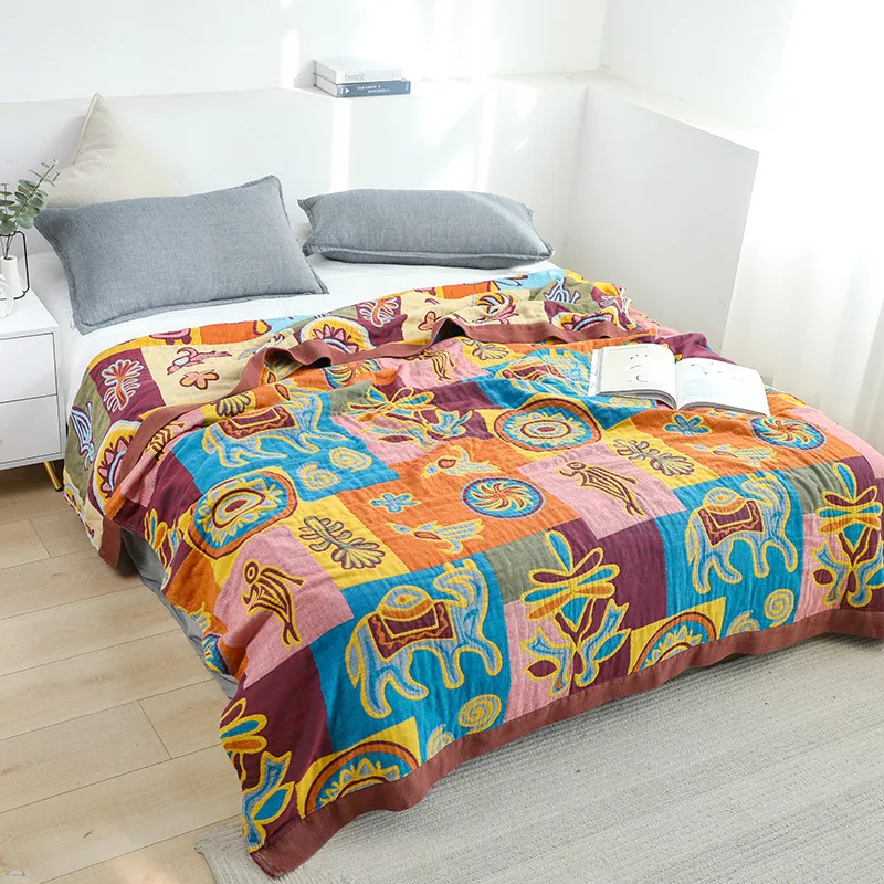

Nordic cotton blanket for beds gauze sofa towel adult thickened soft blanket summer cool quilt comfortable bedspread boho sheet