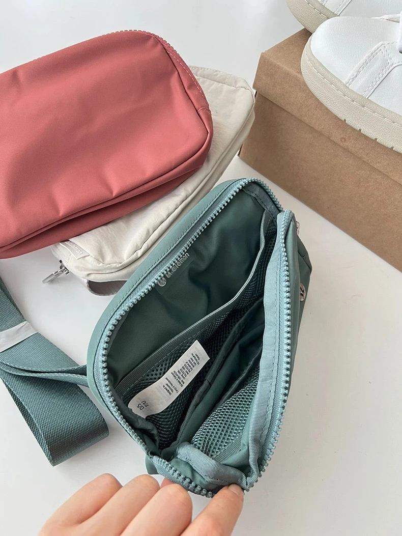 Unisex Everywhere Belt Bag 1L Fitness Waist Outdoor Sports Fanny Pack Zip Oxford For Lulu Fashion Leisure Yoga Running Bum Bags