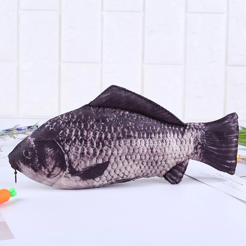 

Pen Bag Creative Simulated Salted Fish Pencil Case Large Capacity Pencils Pouch Bag Funny School Pencil Case Stationery Storage