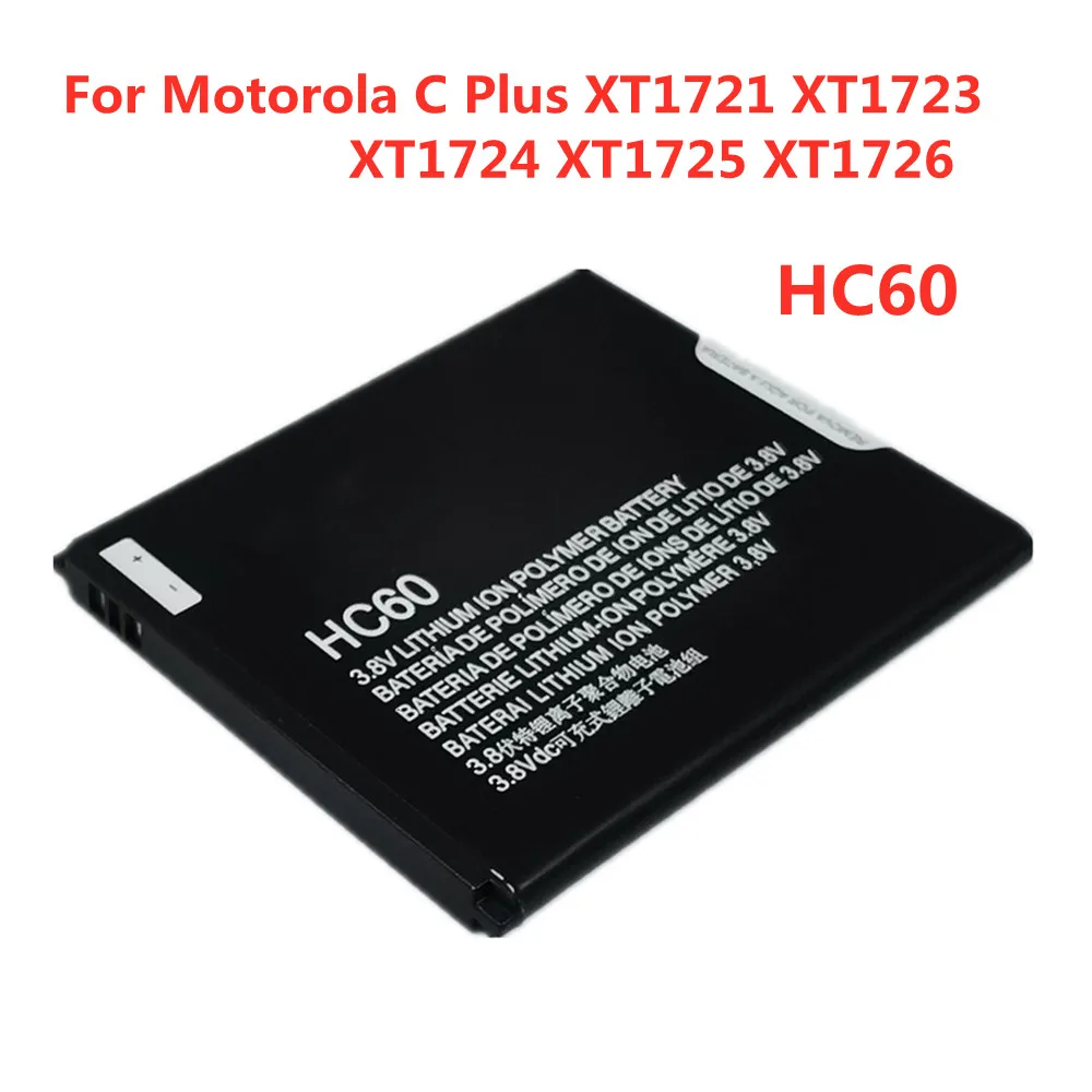 Новый литиевый аккумулятор HC60 4000 мач для телефона Motorola Moto C Plus XT1721 Moto C Plus Dual SIM XT1723 XT1724 XT1725 XT1726