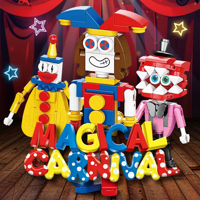 Новая цирковая серия маленьких блоков-пазлов цифровая игрушка-пазл цирк