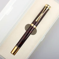 4 color choose luxury metal superior business fountain pen new gold decorations office study student teachers using ink pen