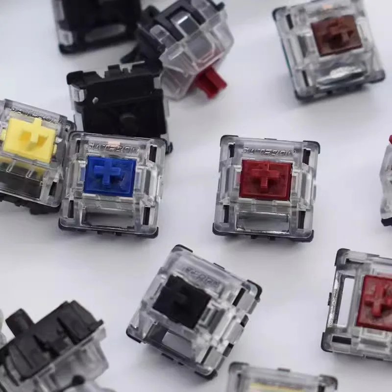 Оптические переключатели Gateron, переключатели желтого, красного, зеленого, синего, коричневого, черного, серебристого цвета, Gateron Opticals для механической клавиатуры SK61, SK64