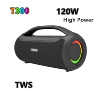 sodlk120w big power wireless tws subwoofer bluetooth speaker high volume waterproof portable nfc mobile phone hifi sound quality