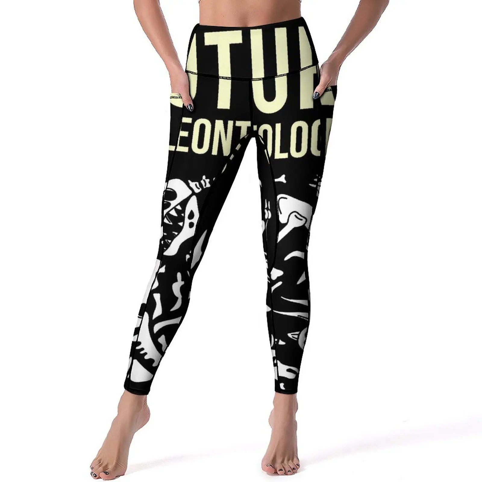 

Skeleton Yoga Pants Future Paleontologist Leggings Sexy Push Up Fashion Yoga Sports Tights Stretch Pattern Workout Gym Leggins