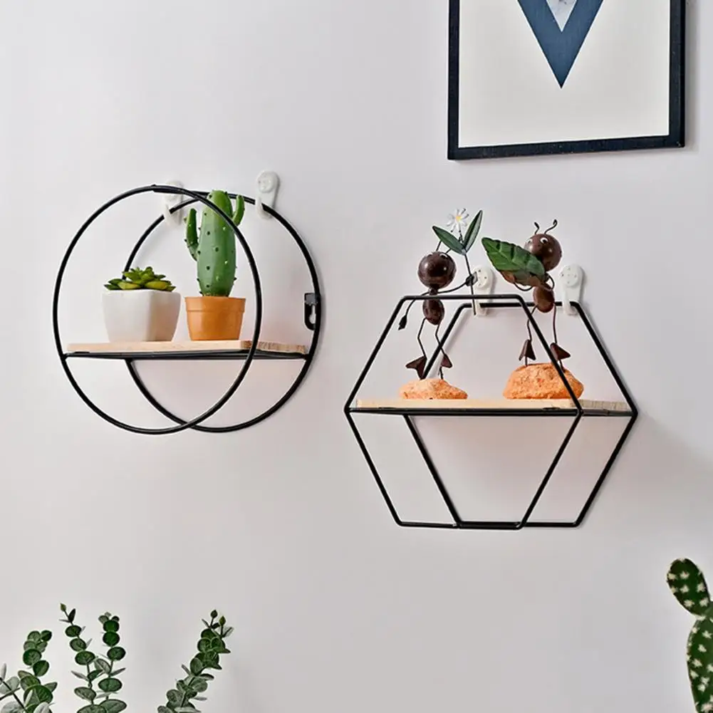 Железная полка для хранения стеллаж в оригинальном стиле настенный держатель