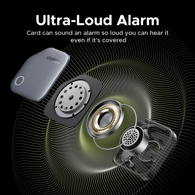 Фото UGREEN Smart Bluetooth-трекер, поиск ключей, локатор предметов SmartTag, аккумулятор для телефона на 1 год для Apple Find My (только IOS) №5