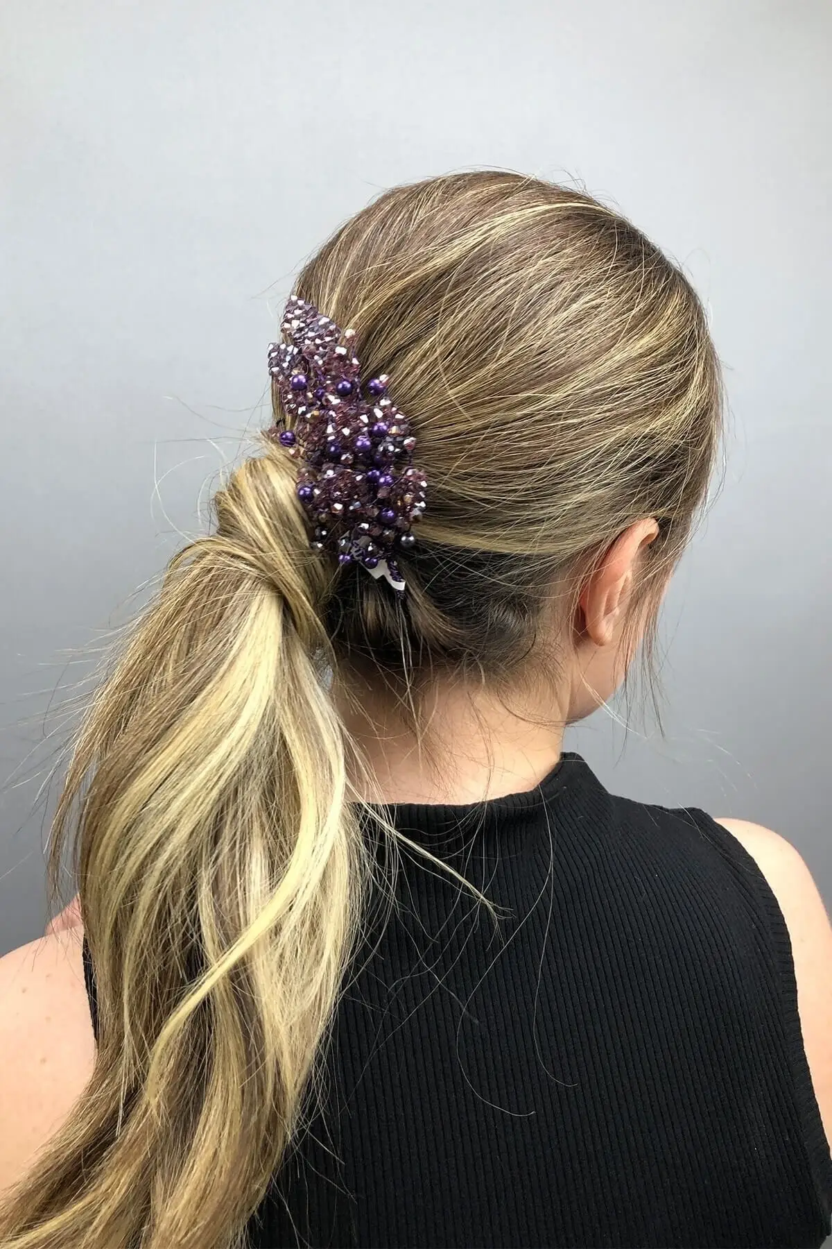 

Bridal Accessories Purple Leaf Pattern Crystal And Pearls Bridal Hair Accessory Wedding For Bride And Bridesmaids