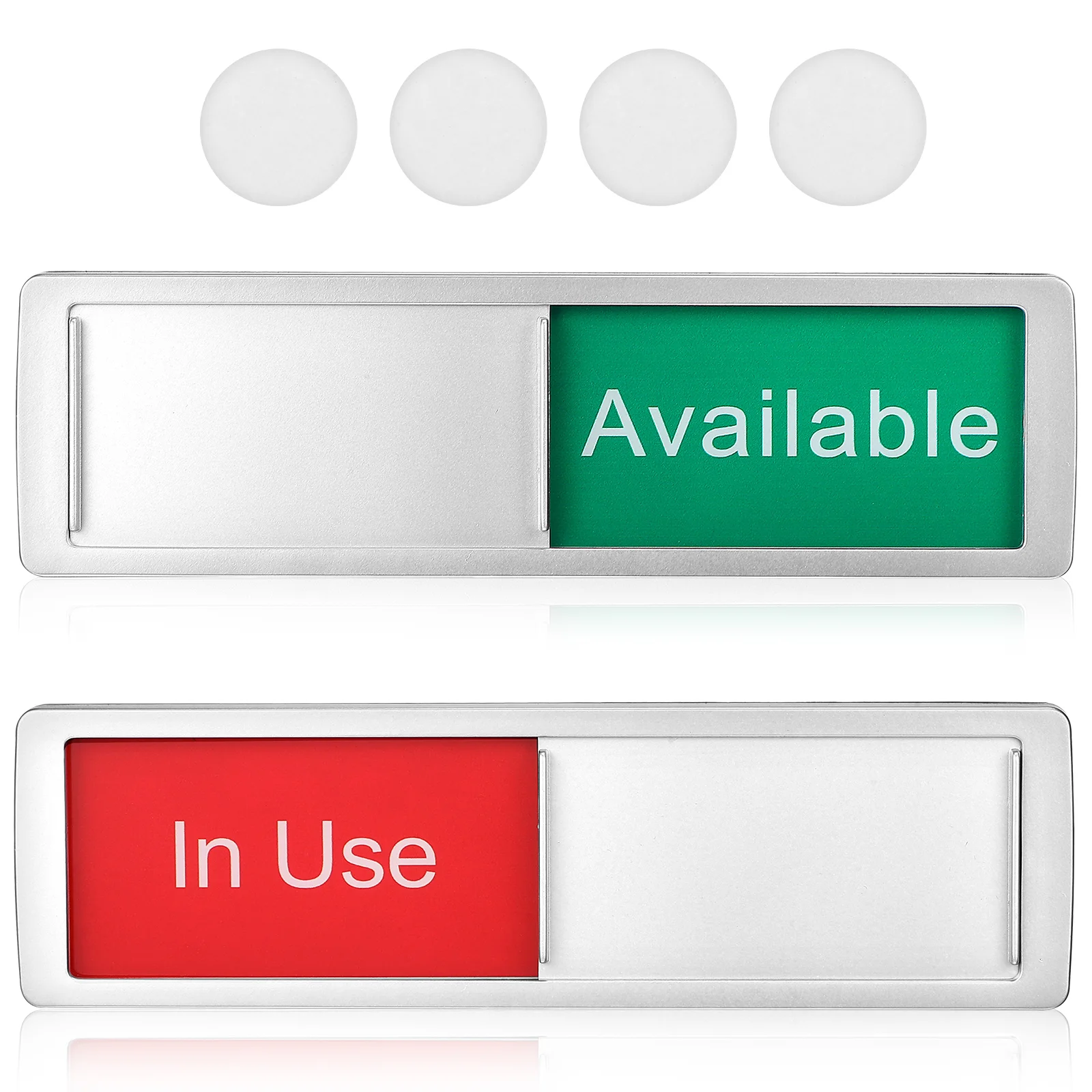 

2 Pcs Use Sign Slider Privacy Indicator Signs The Hotel Do Not Disturb Clean Signboard Busy Acrylic Door Knobs Office