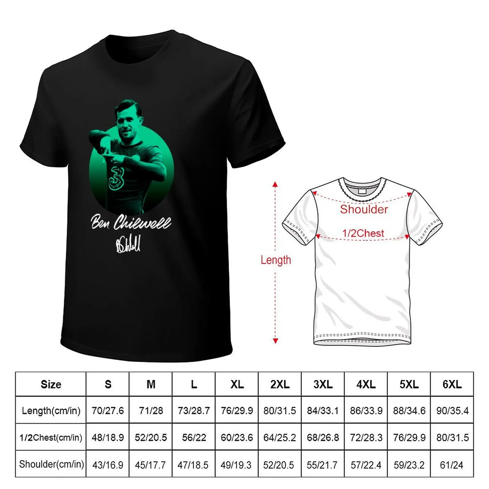 Ben Chilwell For Fan - Футболка Ben Chilwell Signature, винтажная одежда в тяжелом весе, таможенный дизайн, свою собственную мужскую одежду (art.: 3920cb37e397f) - 3920cb37e397f