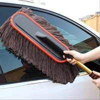 retractable microfiber car wax brush car duster exterior removing cheaner for furniture cleaning tool microfiber car washer