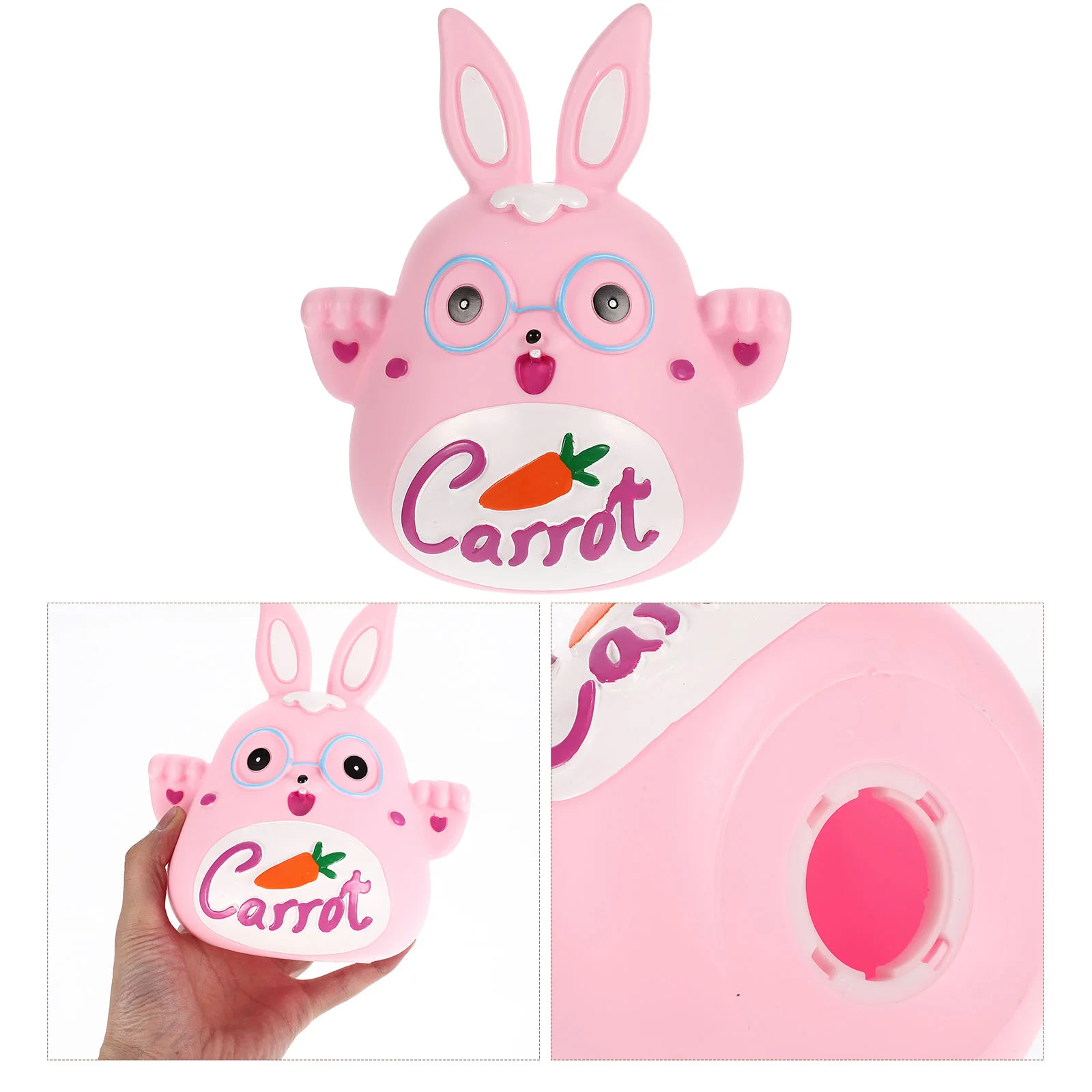 

Bank Saving Money Bunny Coinpot Holder Jar Piggy Kidspenny Animal Mini Stand Stationary Vinyl Pen Statue Lovely Rabbit Box