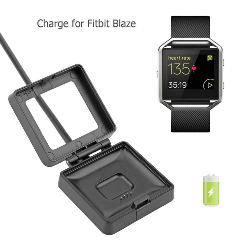 Portable Watch Charger Smartwatch Probe Charging Cable Base Adapter with Intelligent Protections for Fitbit Blaze H8WD