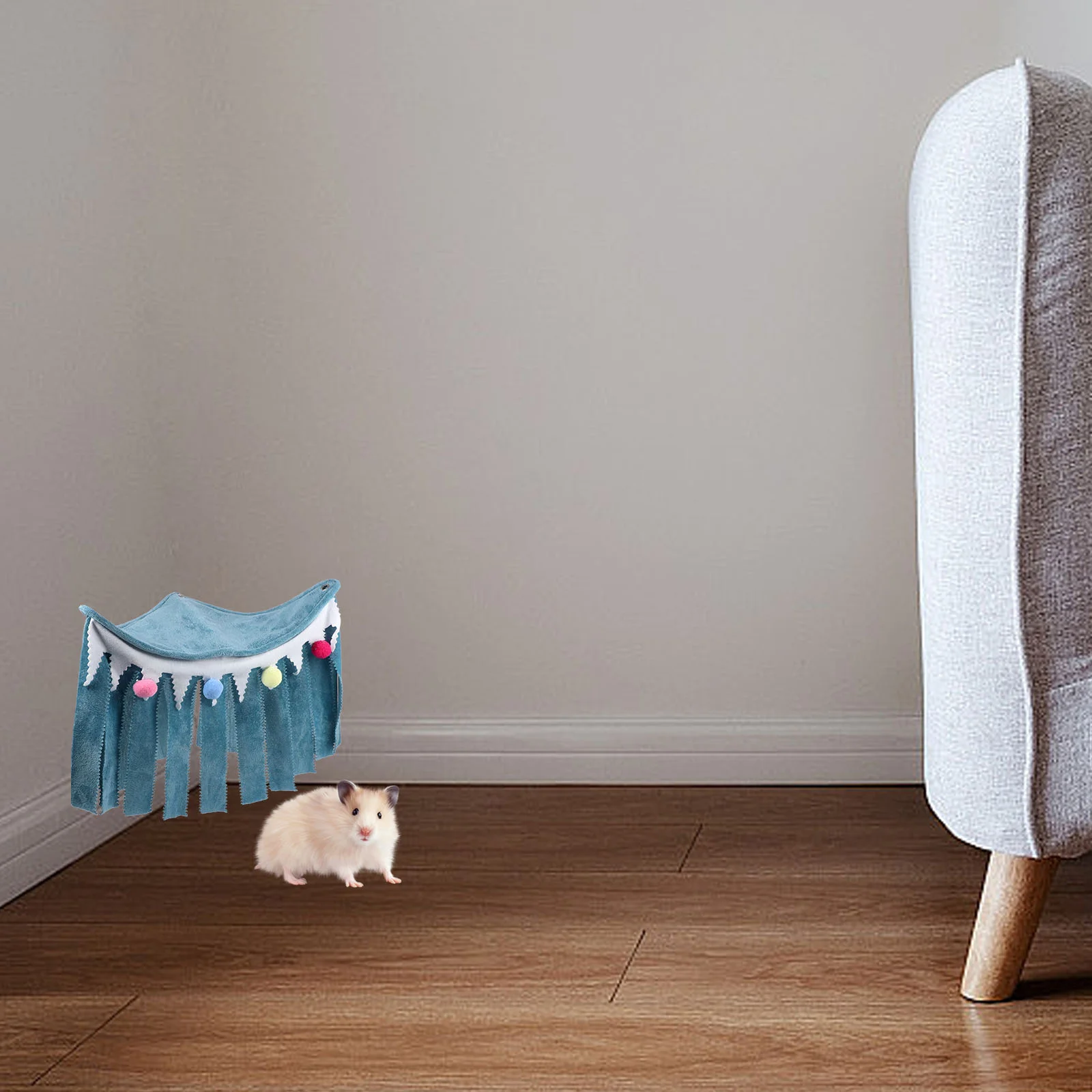 

Hamster Tent Hammock Small Animal Hideout Hideaway Guinea Hideout Corner Pet Cage Accessory