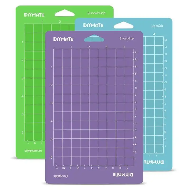 3Pcs Cutting Mat Board Adhesive Rubber Pad with Measuring Grid Patchwork Mat Cricut Cameo Pvc Sewing Manual Cutting Board