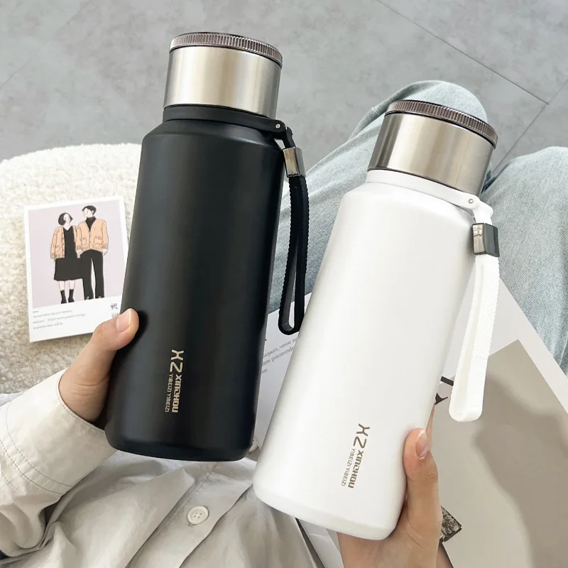 

0.5L-1.0L 316 Stainless Steel Water Bottle Vacuum Thermal Cup Light Luxury INS Style Tea Milk Coffee Vacuum Flask Portable Cups