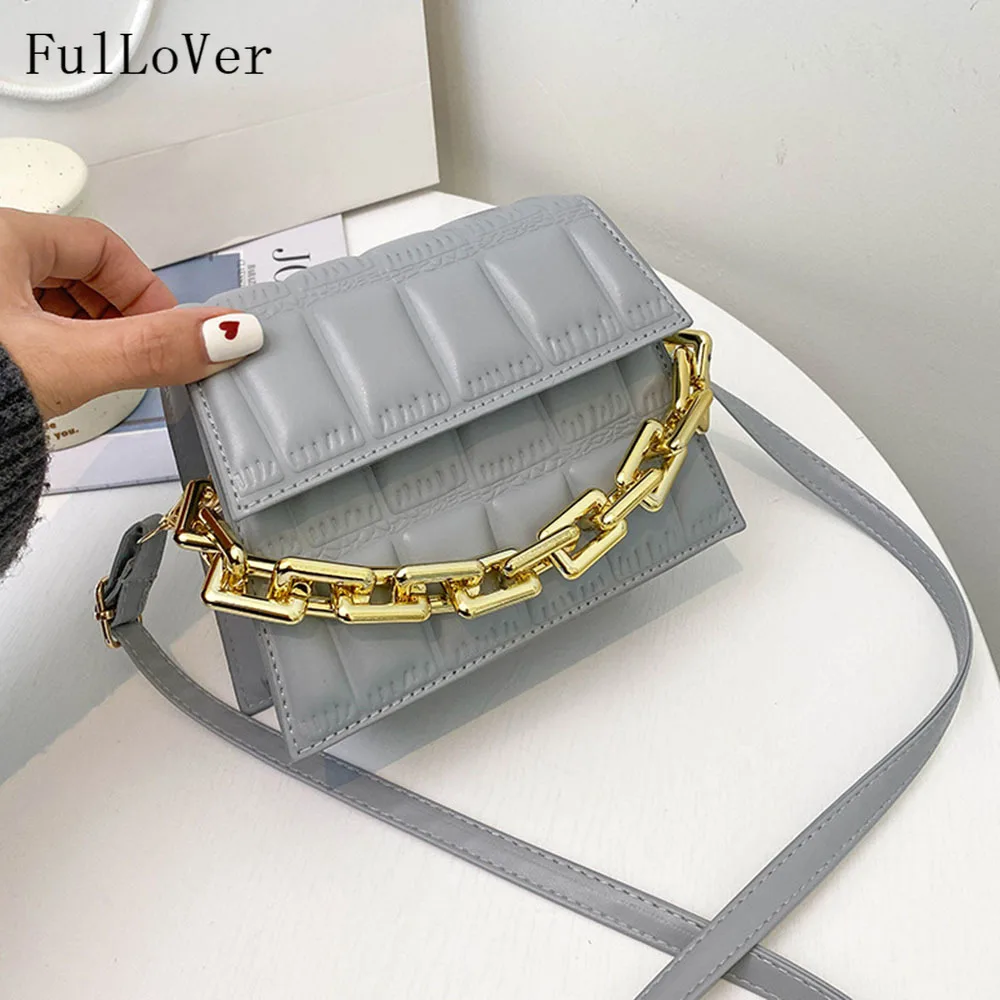 

Handbags For Women New Fashion Texture Shoulder Bags Chain Square Crossbody Bags 2022 Casual Designer Brand Purse And Bags