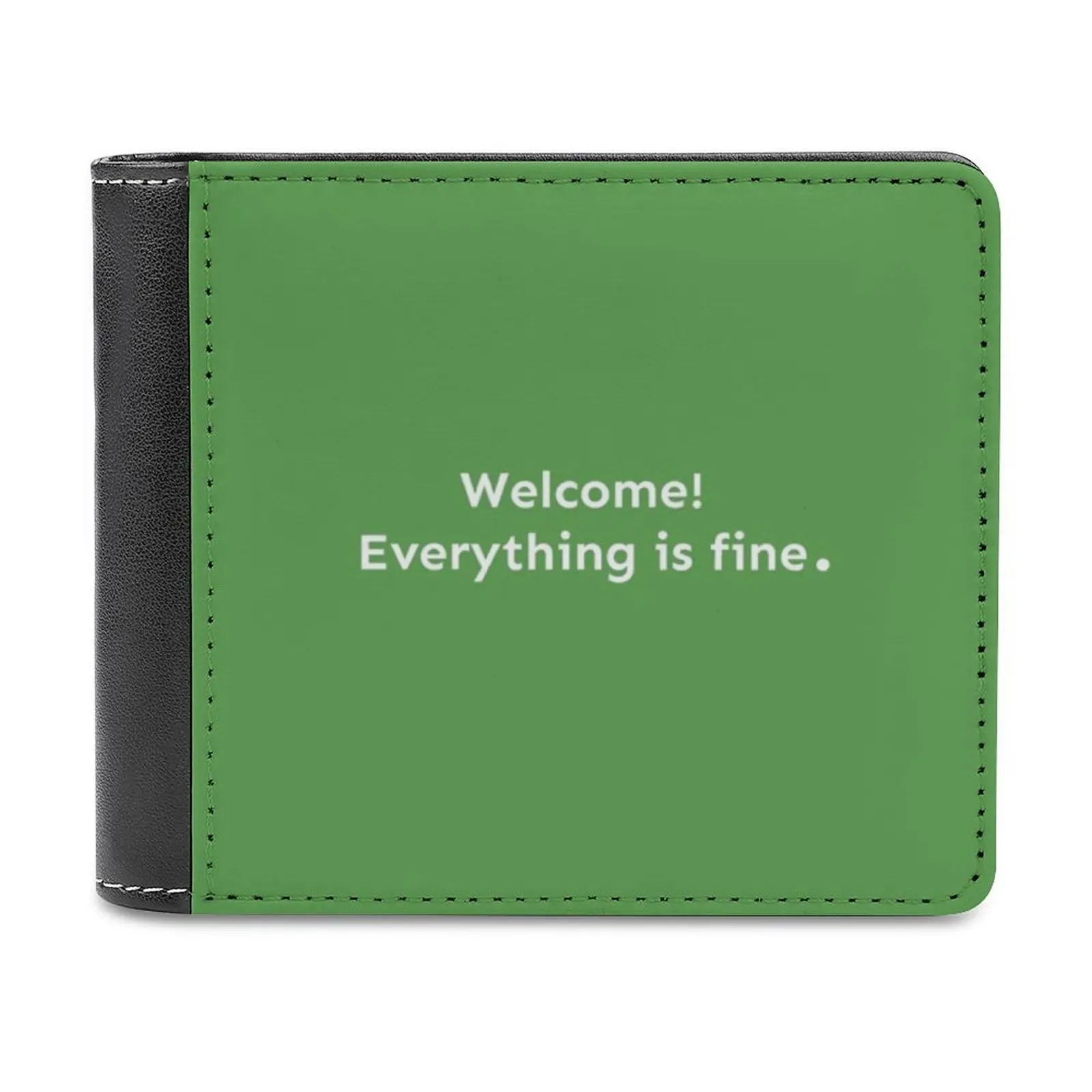 

Everything Is Fine. Classic Style Wallet Pattern Wallets Men Fashion High Quality Purse Welcome Everything Is Fine The Good