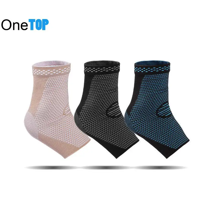 

1pc Ankle Brace Support Compression Nylon Elastic Breathable Sleeve For Injury Recovery Joint Pain Sport Ankle Protector Guard