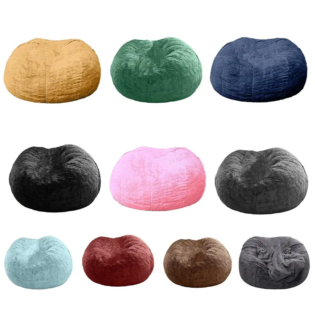 

Non-pilling Lazy Sofa Bean Bag Protective Cover Lazy Sofa Cover Solid Color Dust-proof