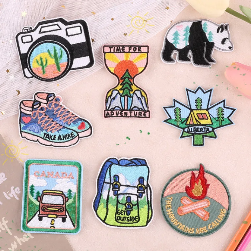 1 шт. уличные значки вышивка вышитая одежда шляпа сумка материал для ремонта