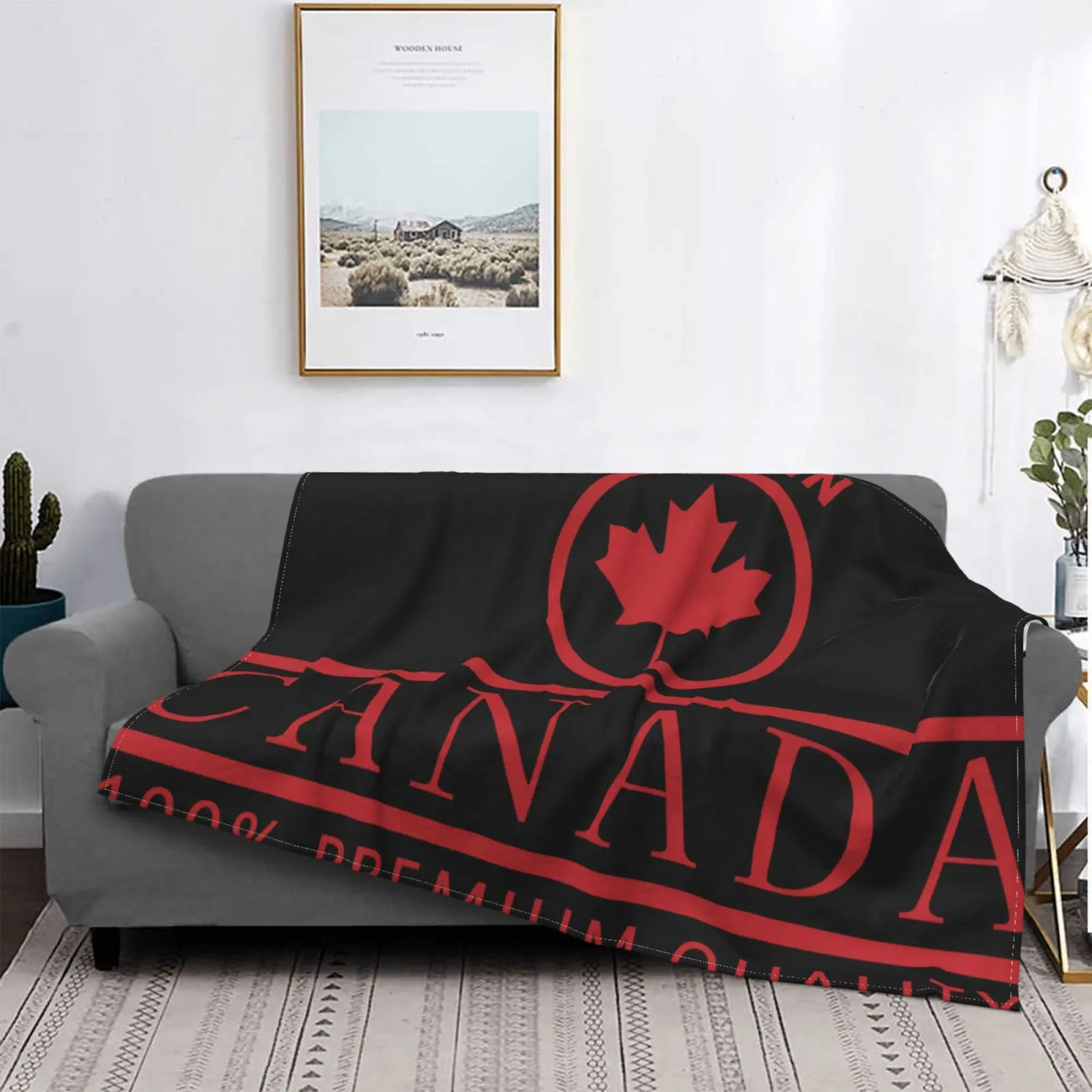 

Made In Canada Leaf Patriotic Canadian Blanket On The Bed Baby Blanket Bed Plaid Picnic Fluffy Soft Blankets Blankets For Beds