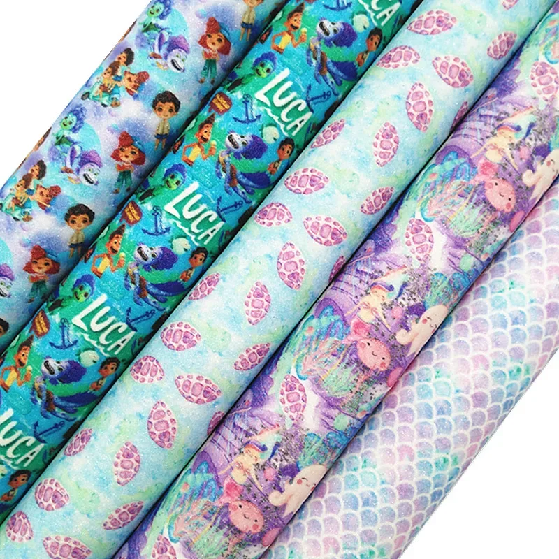 Мини рулон 30X13 4 см фотоблестящие кожаные листы на заказ Шиммер блеск Войлок винил