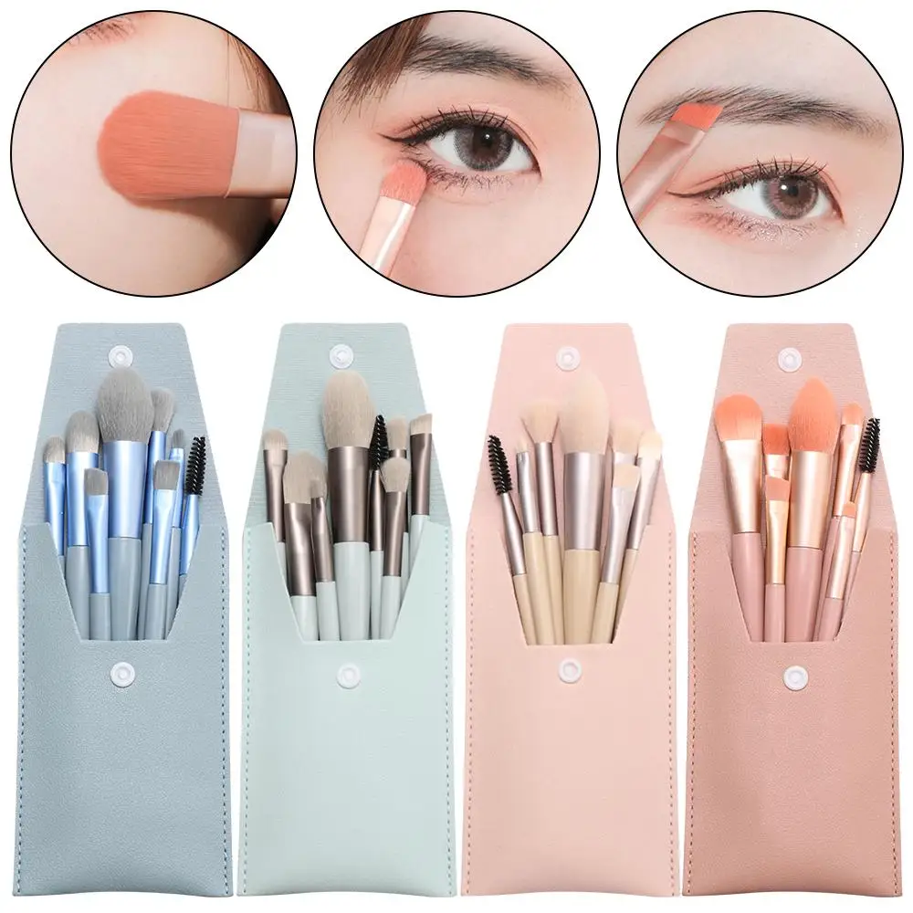 Набор кистей для макияжа 8 шт. консилера основы лица пудры кисти теней подводки