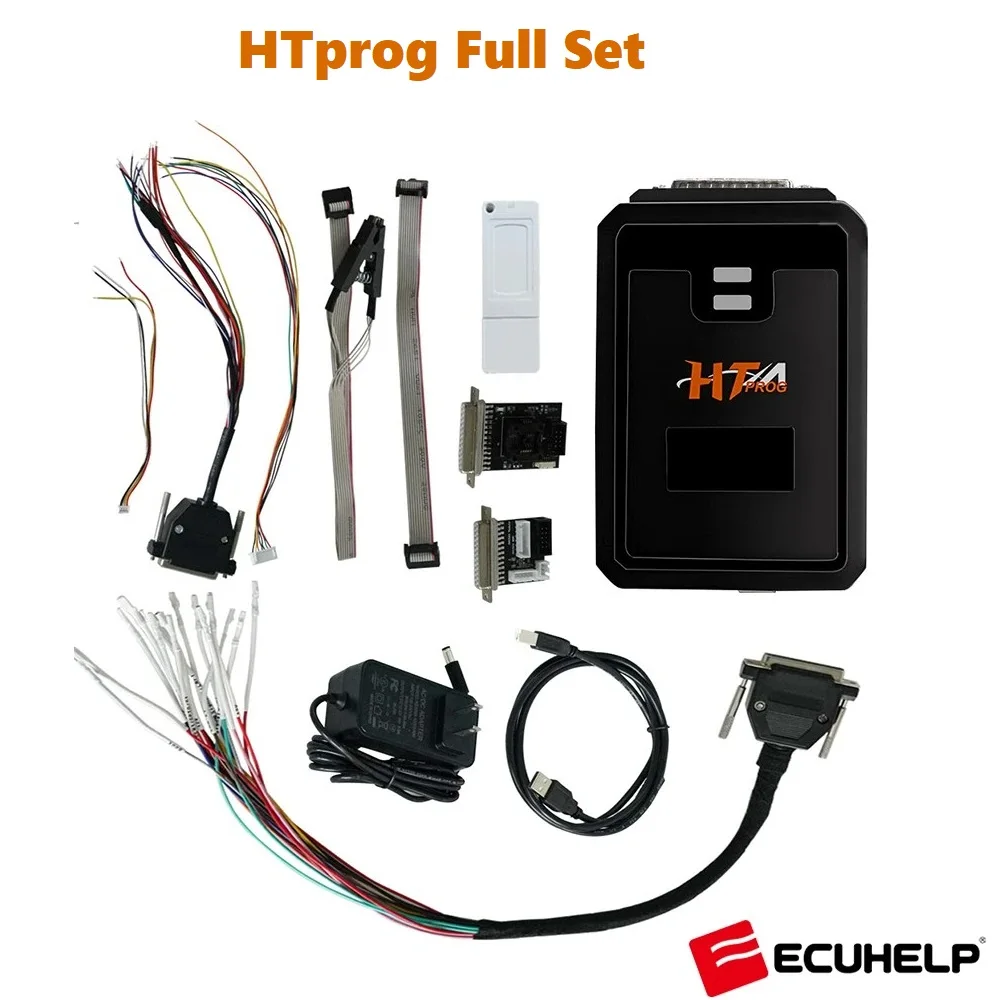 

HTprog Full Version Programmer Bench Boot BDM ECU Programmer ECU Clone With Adapter Cables Dongle Can Work Alone No Link KT200